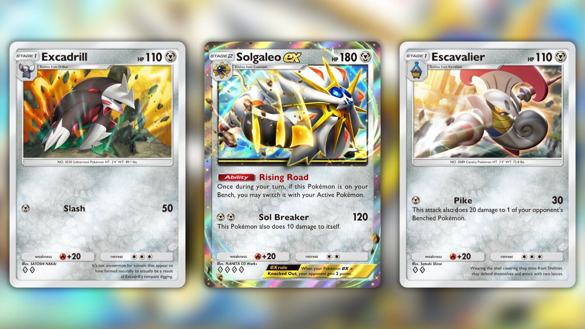 Some of the cards you may receive from the Pokemon TCG Pocket Metal-Type Mass Outbreak Wonder Pick Rare Picks (Image via The Pokemon Company)